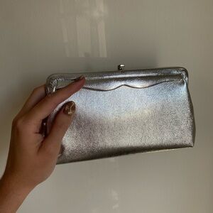 Elegant Silver Clutch Bag